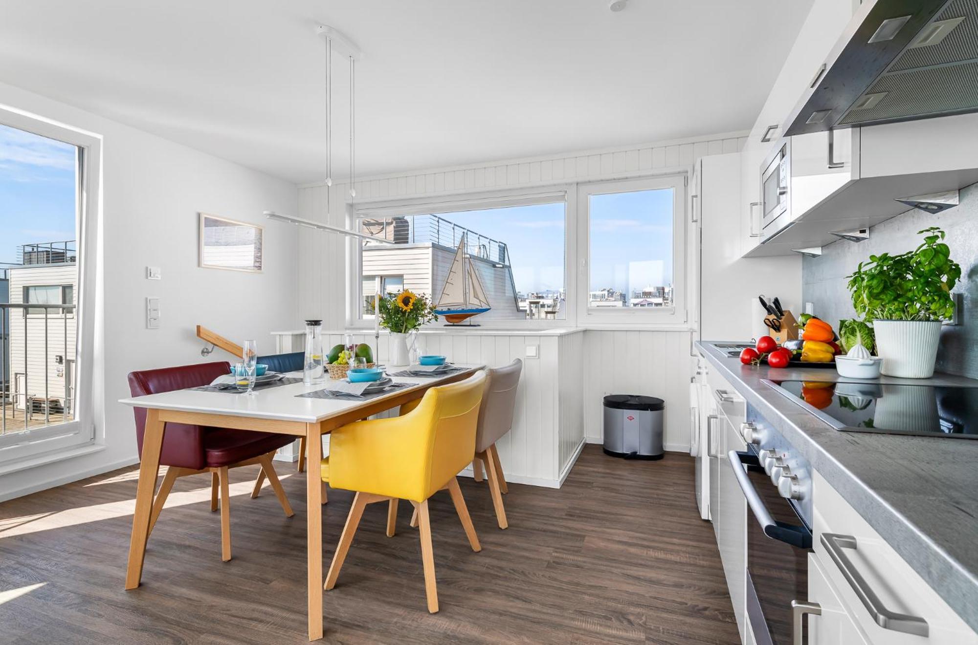 Triton: Meerblick, Sauna, Dachterrasse Olpenitz Exterior photo